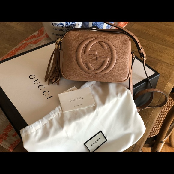 gucci soho disco bag rose beige